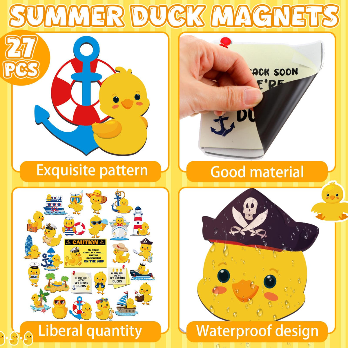 Watersay photo-taking-duck-door-magnet adds fun touch to a refrigerator