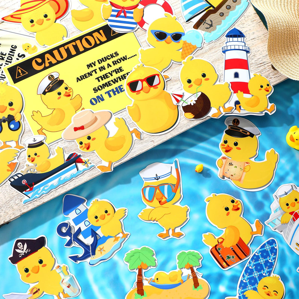 Watersay rowing-duck-door-magnet versatile decor for cabin doors or fridges