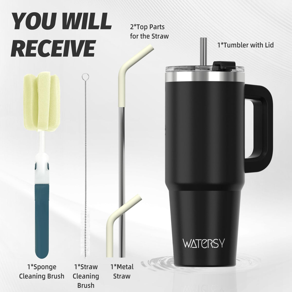 Watersy 30oz tumbler with 304 stainless steel body for durability
