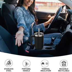 Watersy 30oz tumbler fits car cup holders for portable use