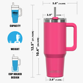 Watersy easy-clean wide-mouth design simplifies washing.