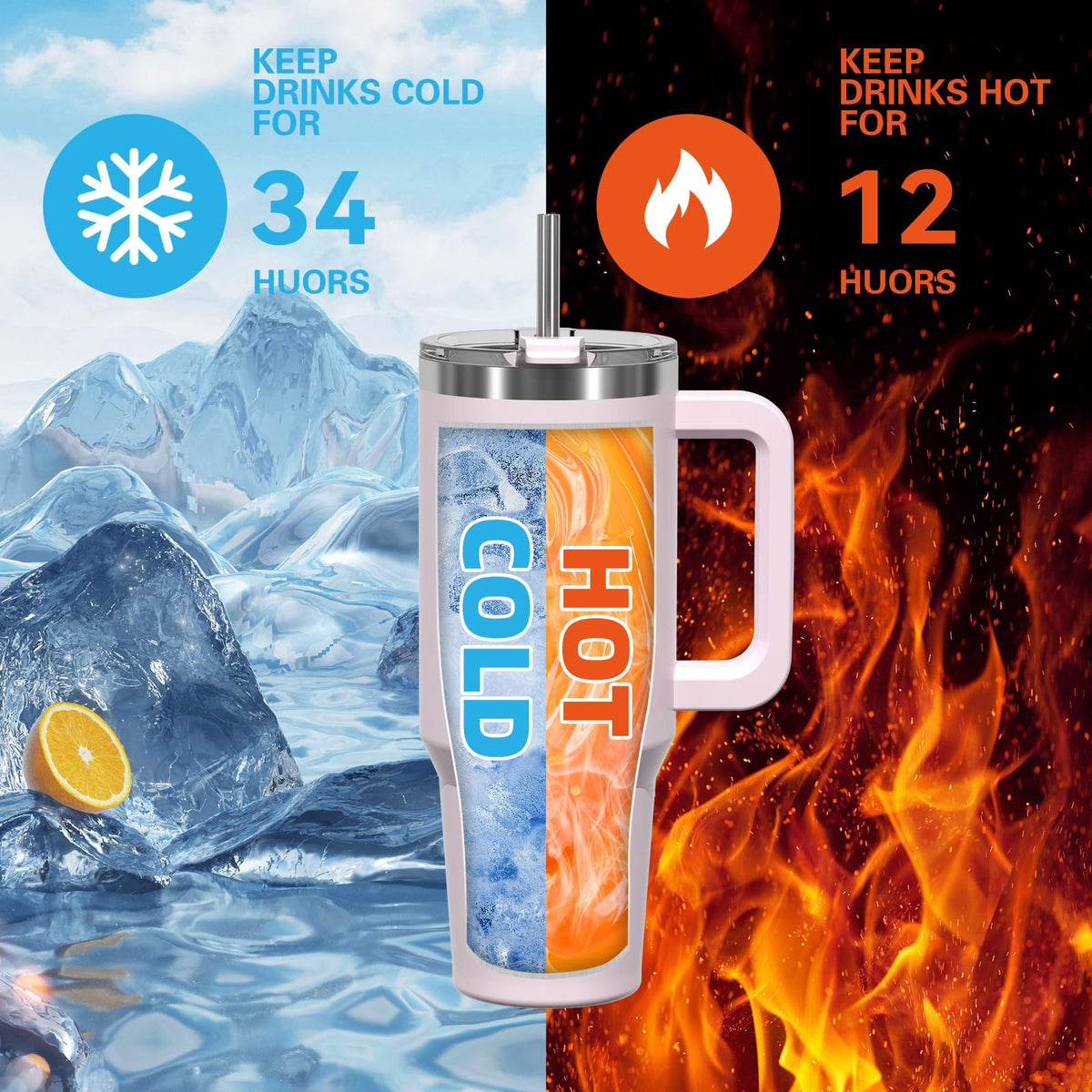 WATERSY tumbler with lid and straw for spill-proof sipping anywhere.