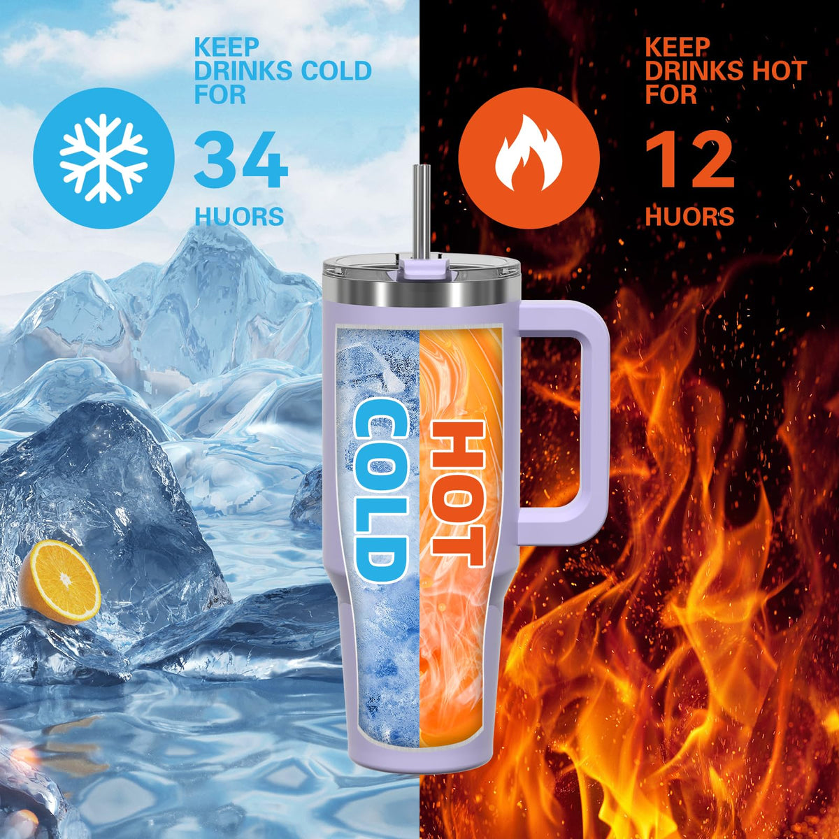 Watersy double-wall insulation keeps beverages at the desired temperature longer