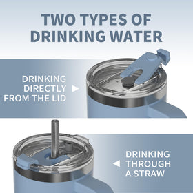 WATERSY leak-proof lid prevents spills during travel.
