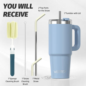 WATERSY vacuum insulation keeps drinks cold for up to 34 hours.