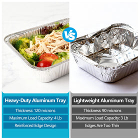 WAWINY extra-deep disposable pans ideal for casseroles and roasted dishes.