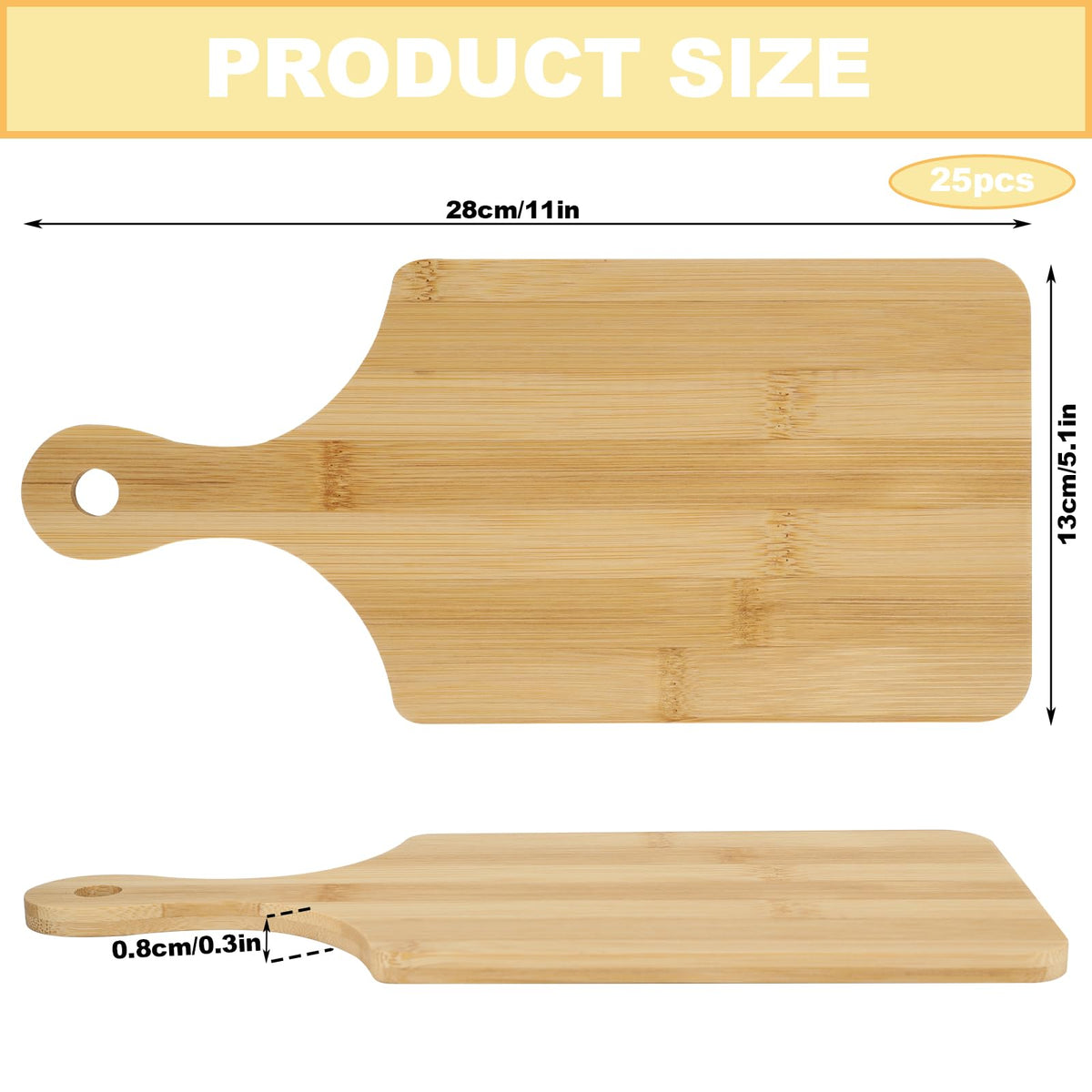 WAYASDCU multi-purpose boards suitable for bread, cheese, fruit, and pizza