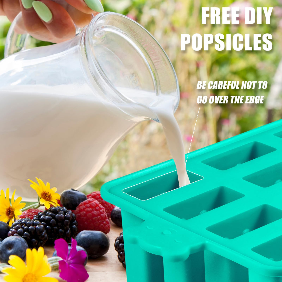 Waybesty dishwasher-safe ice pop maker for quick cleanup