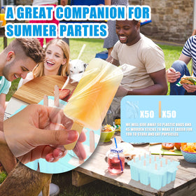 Waybesty popsicle molds food-grade silicone ensures safe crafting