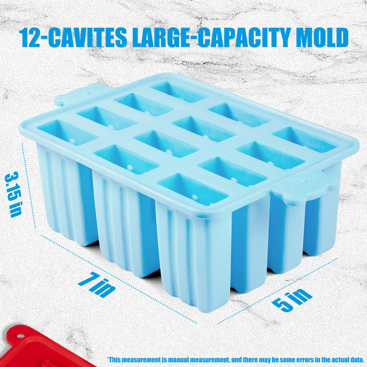 Waybesty popsicle molds silicone-soft for easy release