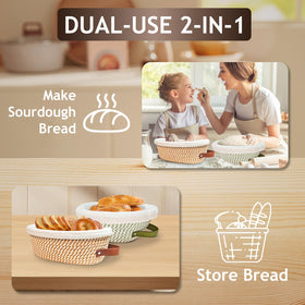 Waysse Banneton Basket foldable hook design saves kitchen space