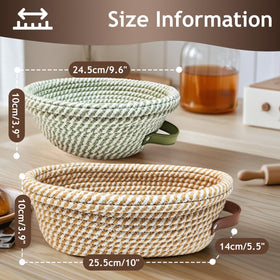 Waysse Banneton Basket proofing and storage in one container