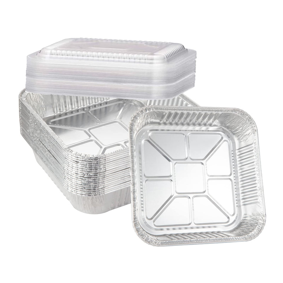 Waytiffer 8x8-inch square tin with lid for easy takeout and even baking.