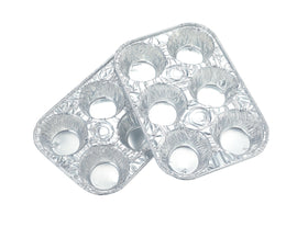 Waytiffer aluminum muffin pan side view showing even heat distribution for baking.