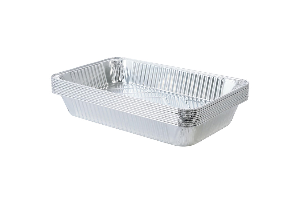 Waytiffer disposable large aluminum pan in packaged 20-pack for bulk prep and service