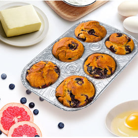 Waytiffer muffin pan ready for oven or grill use, versatile for cooking.