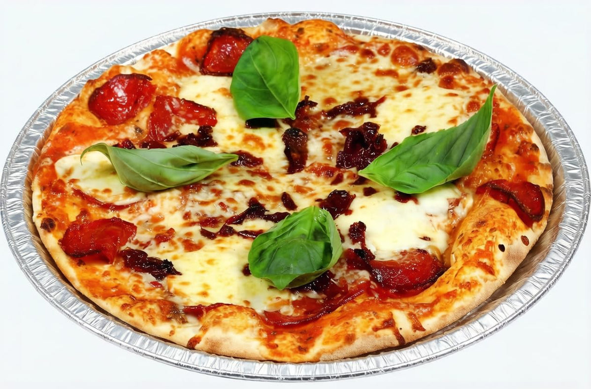 Waytiffer 9-inch pie pan in use in oven for even heating