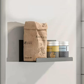 Wayuto magnetic fridge shelf left-side view highlights compact footprint