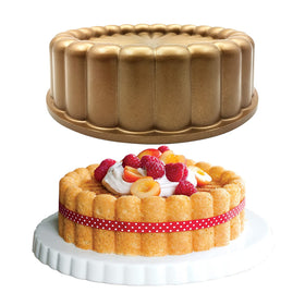 WBJKZJD Charlotte cake mold non-stick coating enables easy cake release