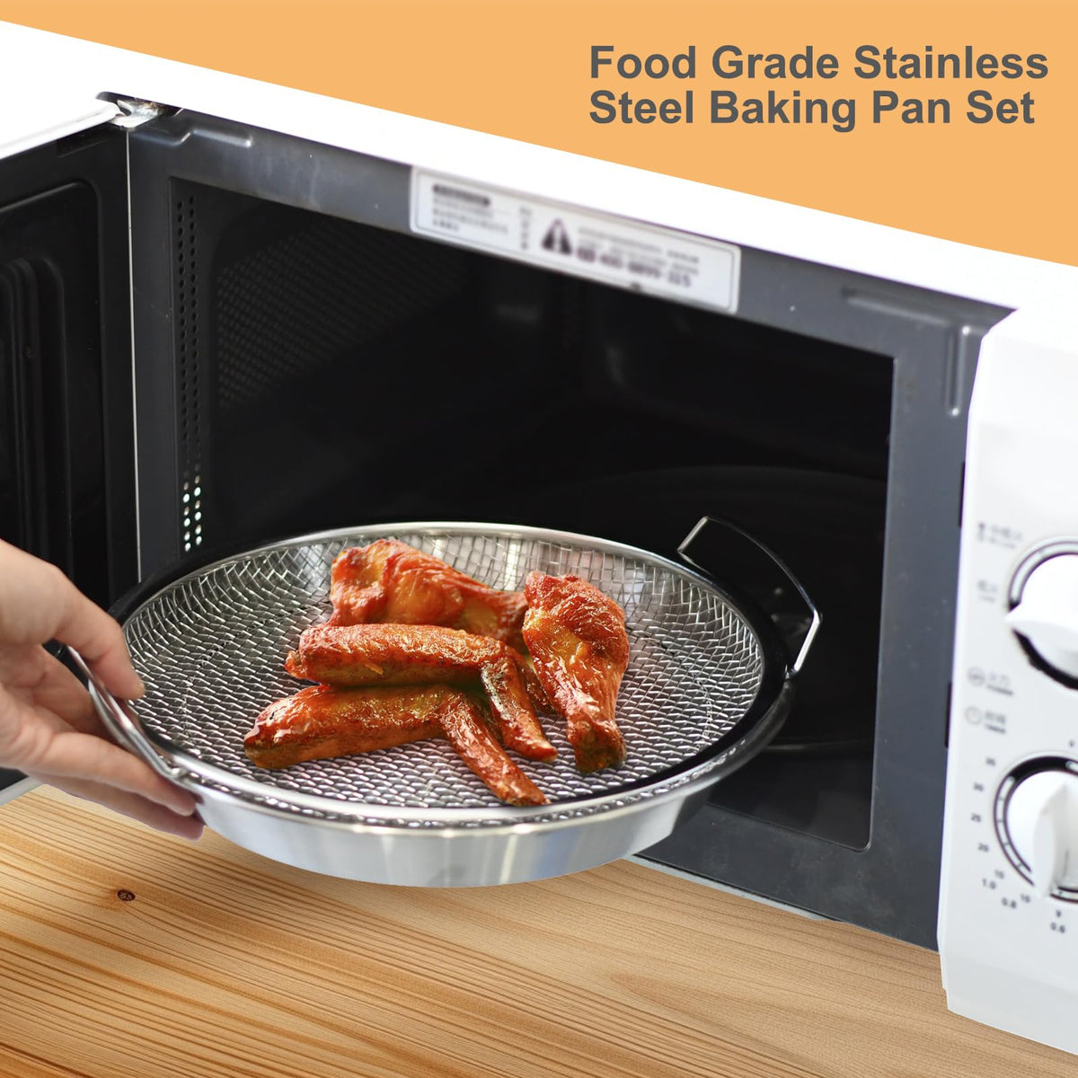 WBJKZJD dishwasher-safe tray cleans easily after use.