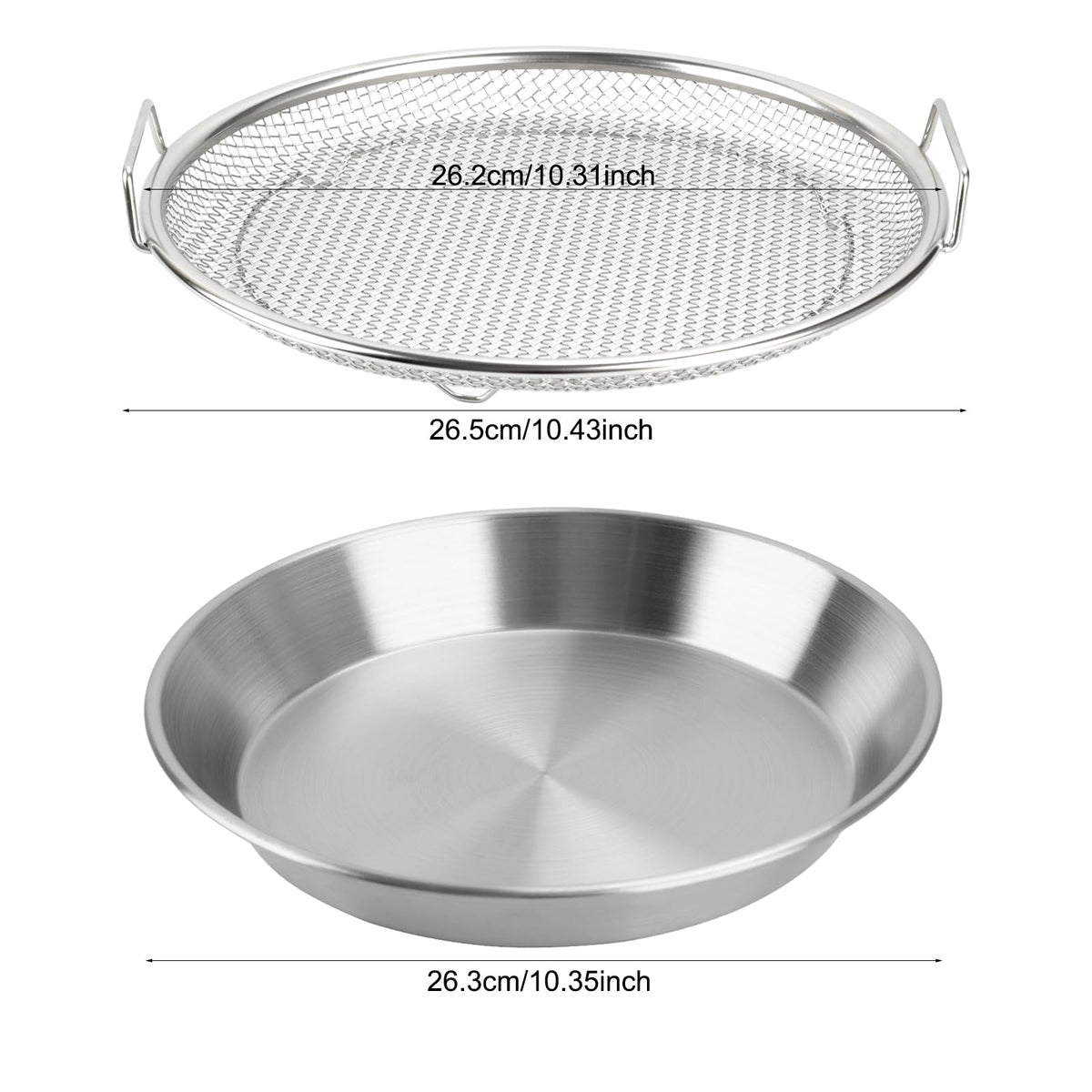 WBJKZJD mesh basket for frying helps remove excess oil for crispy results.