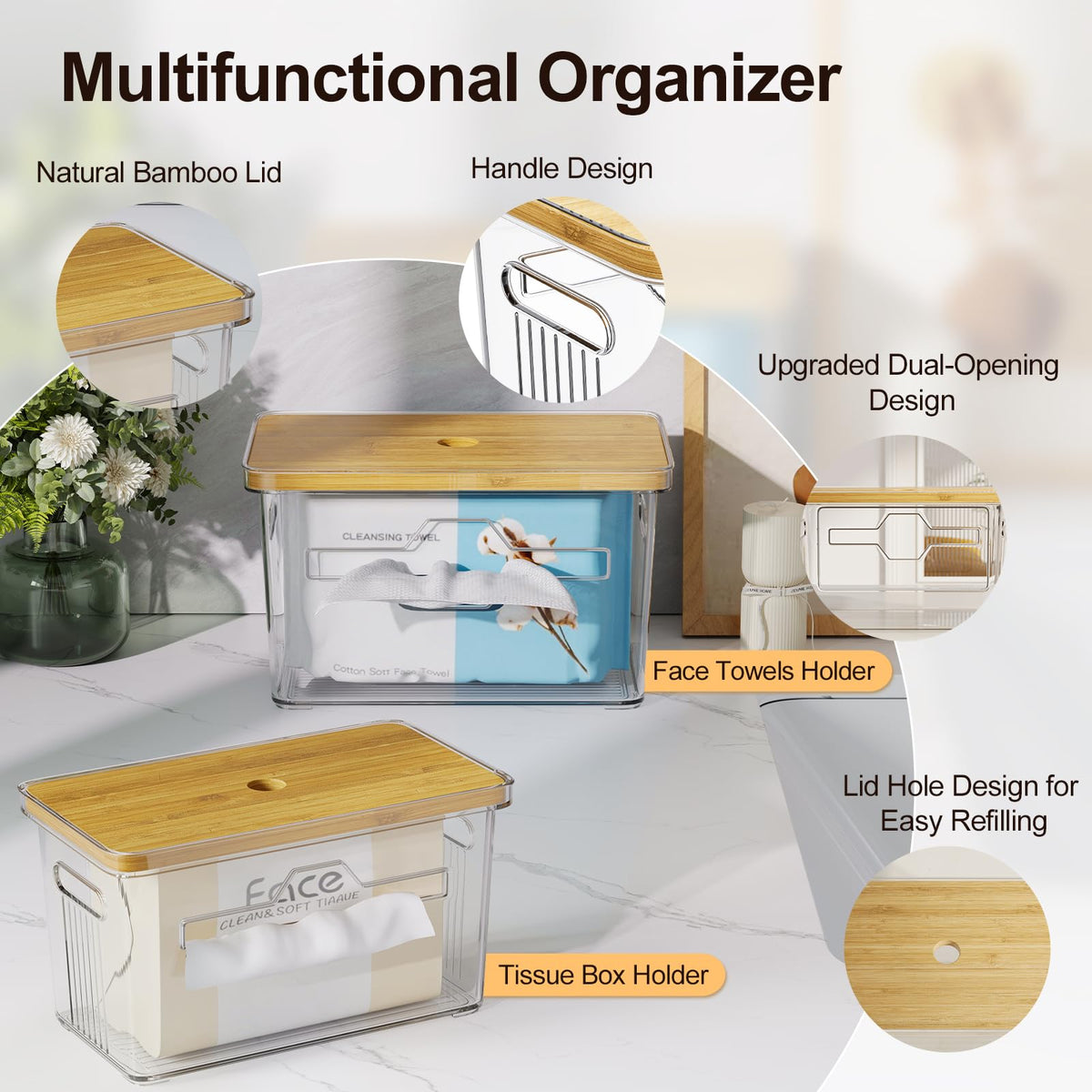 WBKATN stackable design saves cabinet space under sinks