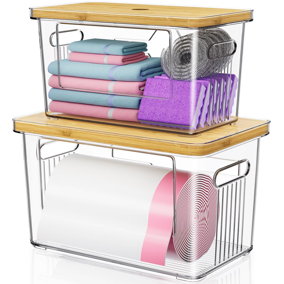 WBKATN front-loading trash bag holder for easy loading and one-handed dispensing