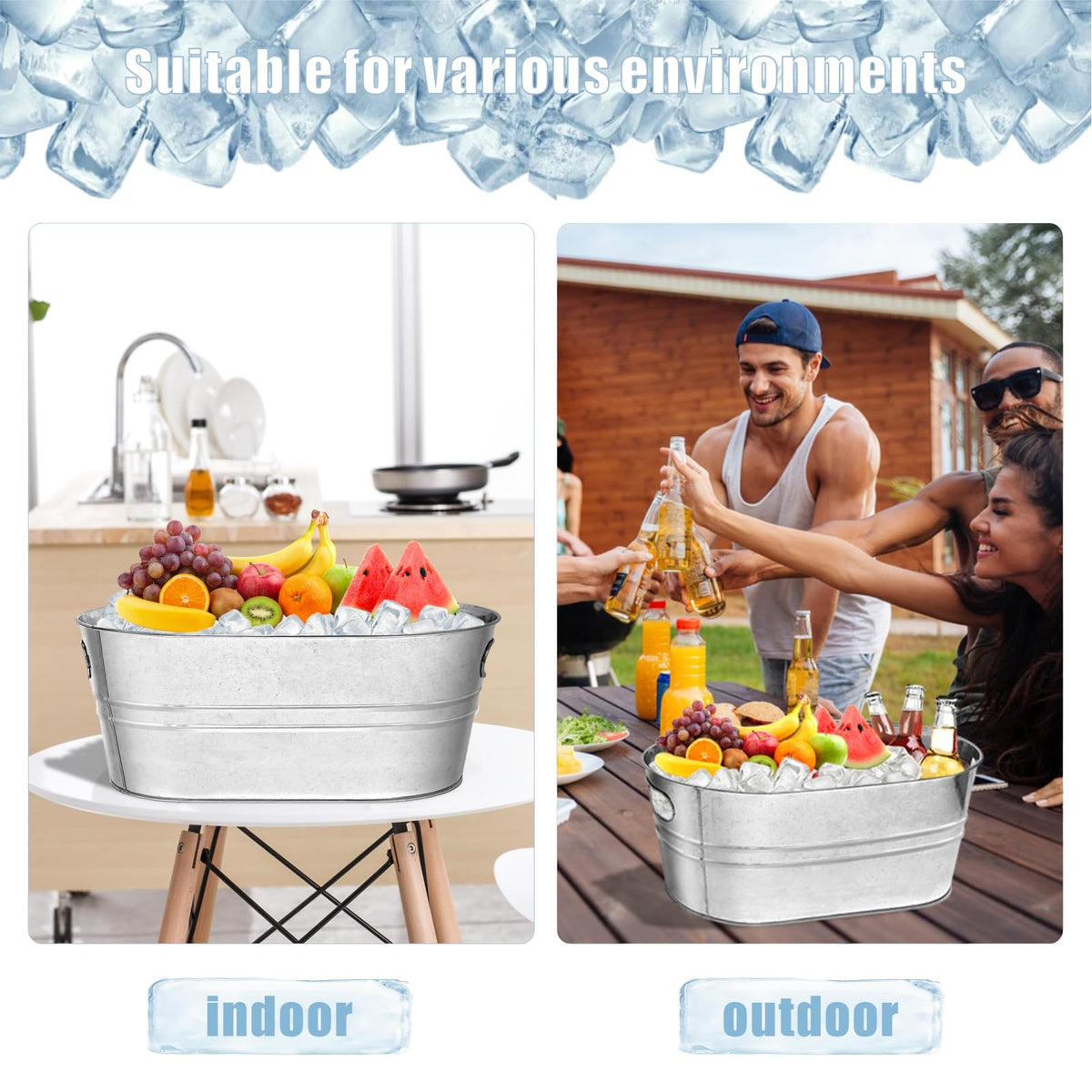 WDBG leak-proof cooling bucket maintains cold drinks during events