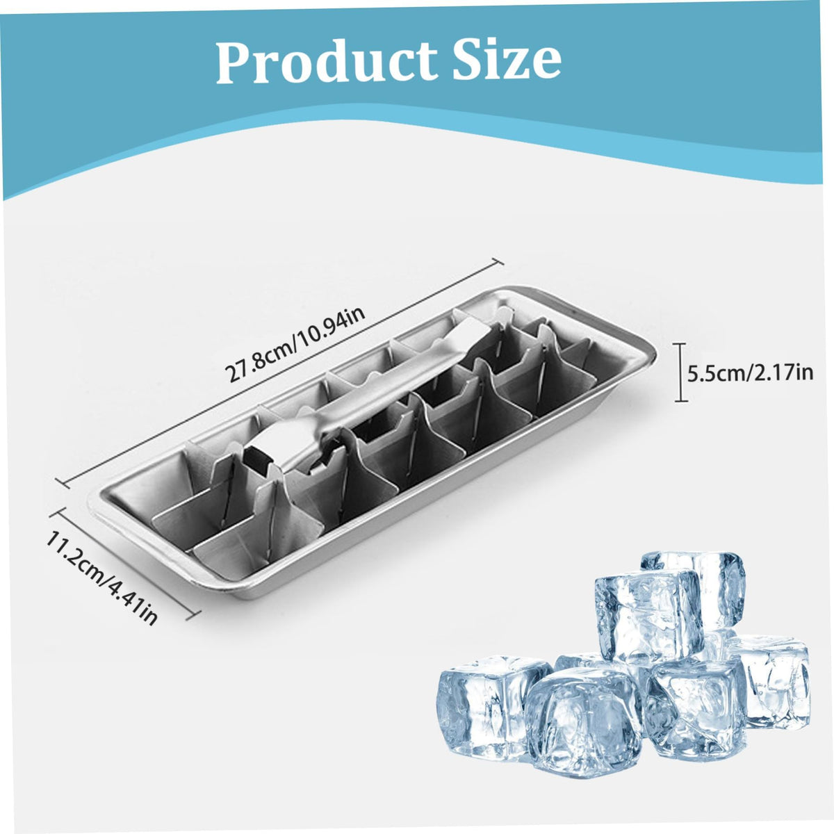 wdcfxy removable ice tray with quick-fill design for easy cleaning.