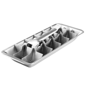 wdcfxy stainless steel ice cube tray with handle for easy release.