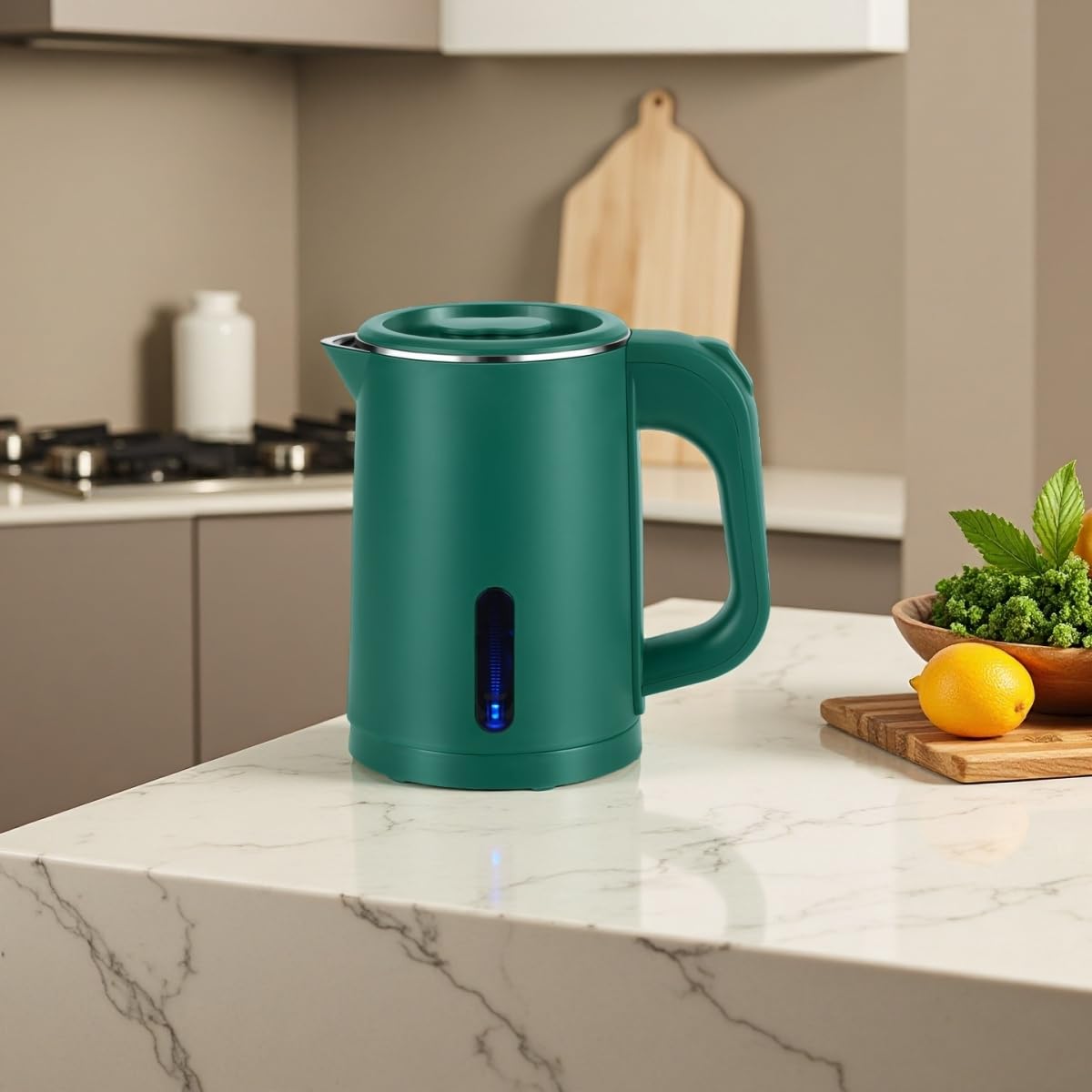 Wdcme kettle in action boils water quickly for hot beverages.