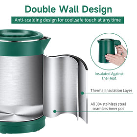 Wdcme safe-touch design features a double layer for cool handling.