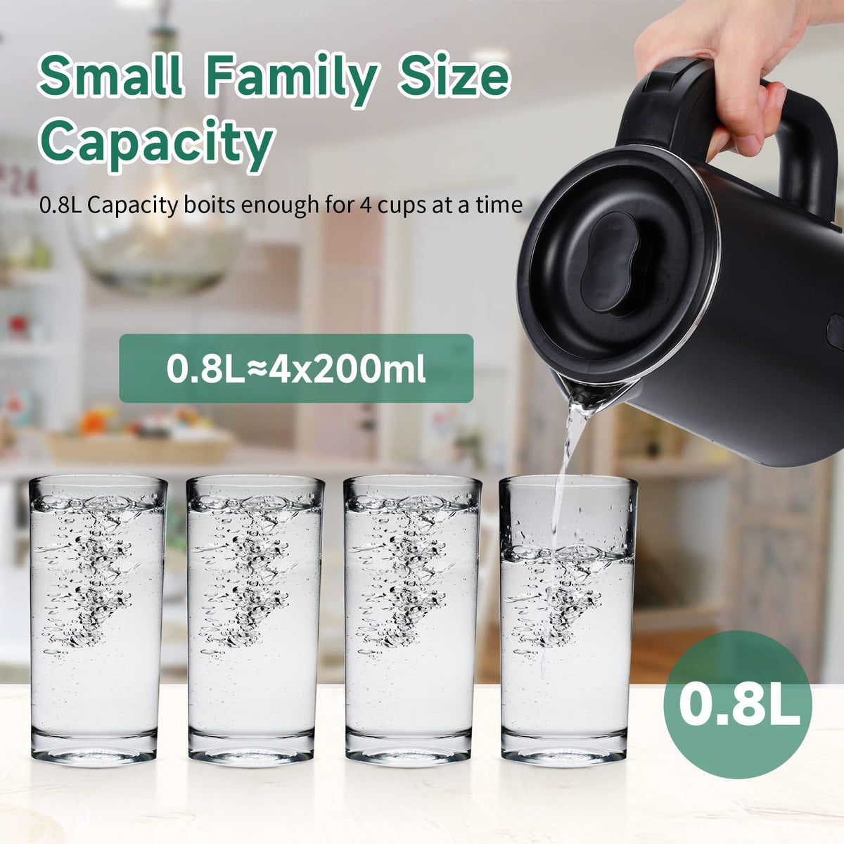 Wdcme small tea kettle lid and handle ensure safe, comfortable use.