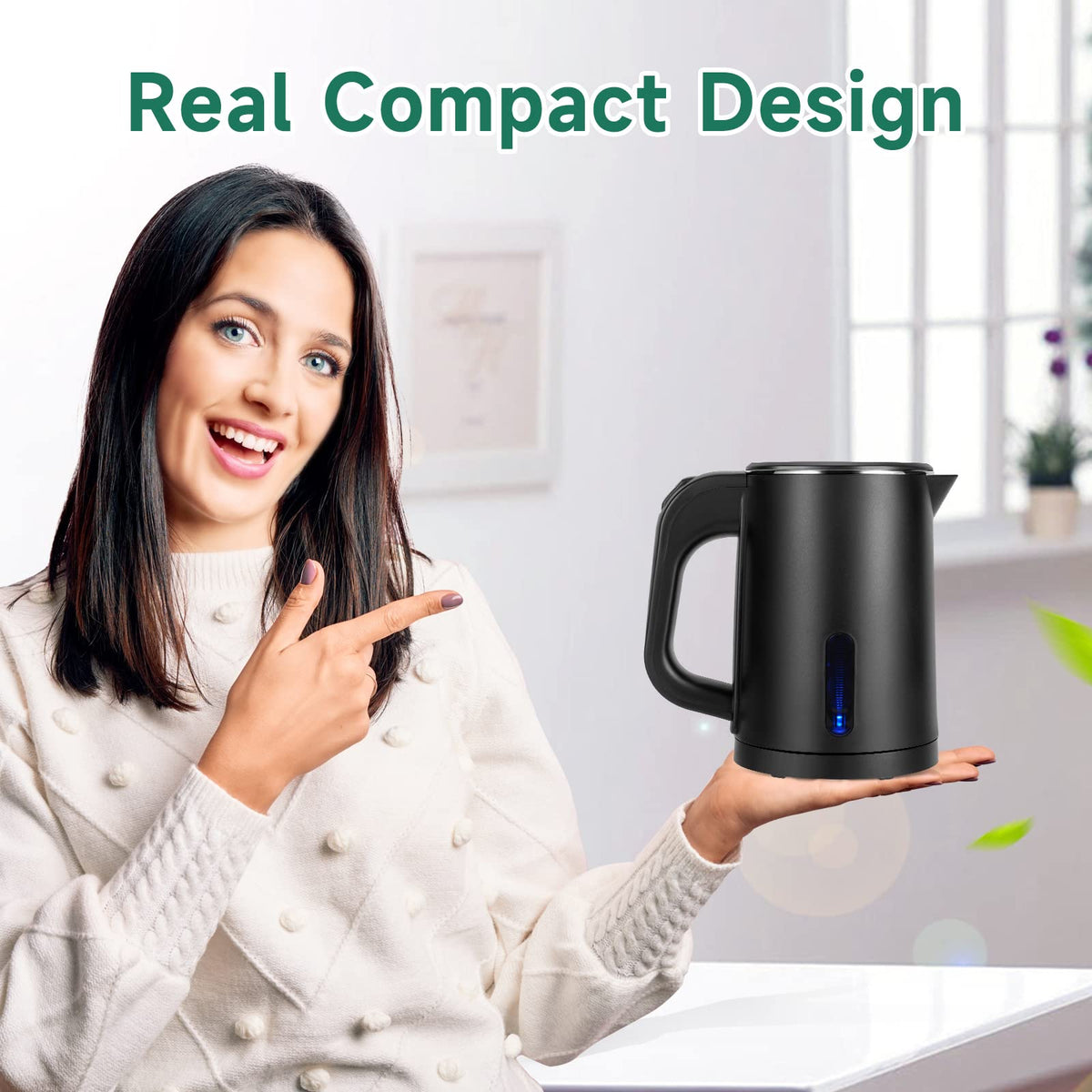 Wdcme kettle features auto shut-off and boil-dry protection for safety.