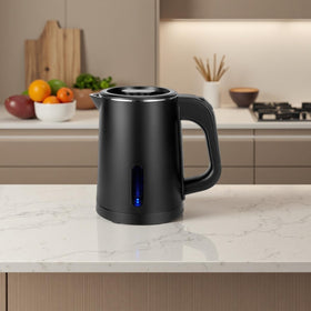 Wdcme travel kettle with stainless inner pot keeps water contact clean.