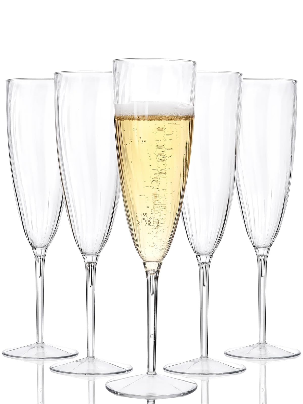 WDF 36-pack clear champagne flutes for elegant parties