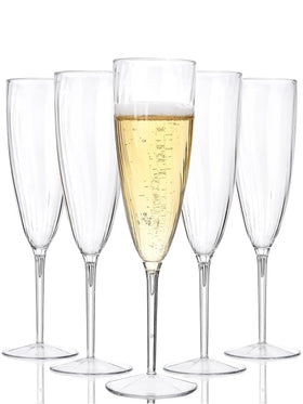 WDF 36-pack clear champagne flutes for elegant parties