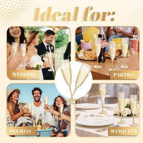 WDF versatile champagne flutes for mimosas and other sparkling drinks