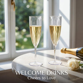WDF party supplies champagne flutes versatile for birthdays and showers