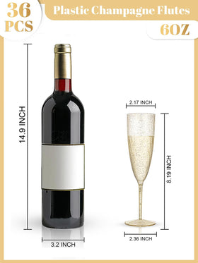 WDF versatile sparkling drink glasses for parties and celebrations