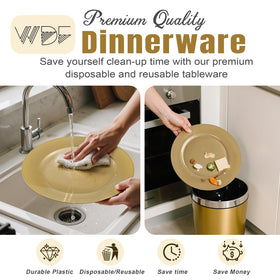 WDF wedding dinner charger plates add elegance to guest tables
