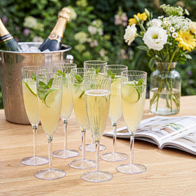 WDF wedding reception champagne flutes add a touch of sophistication
