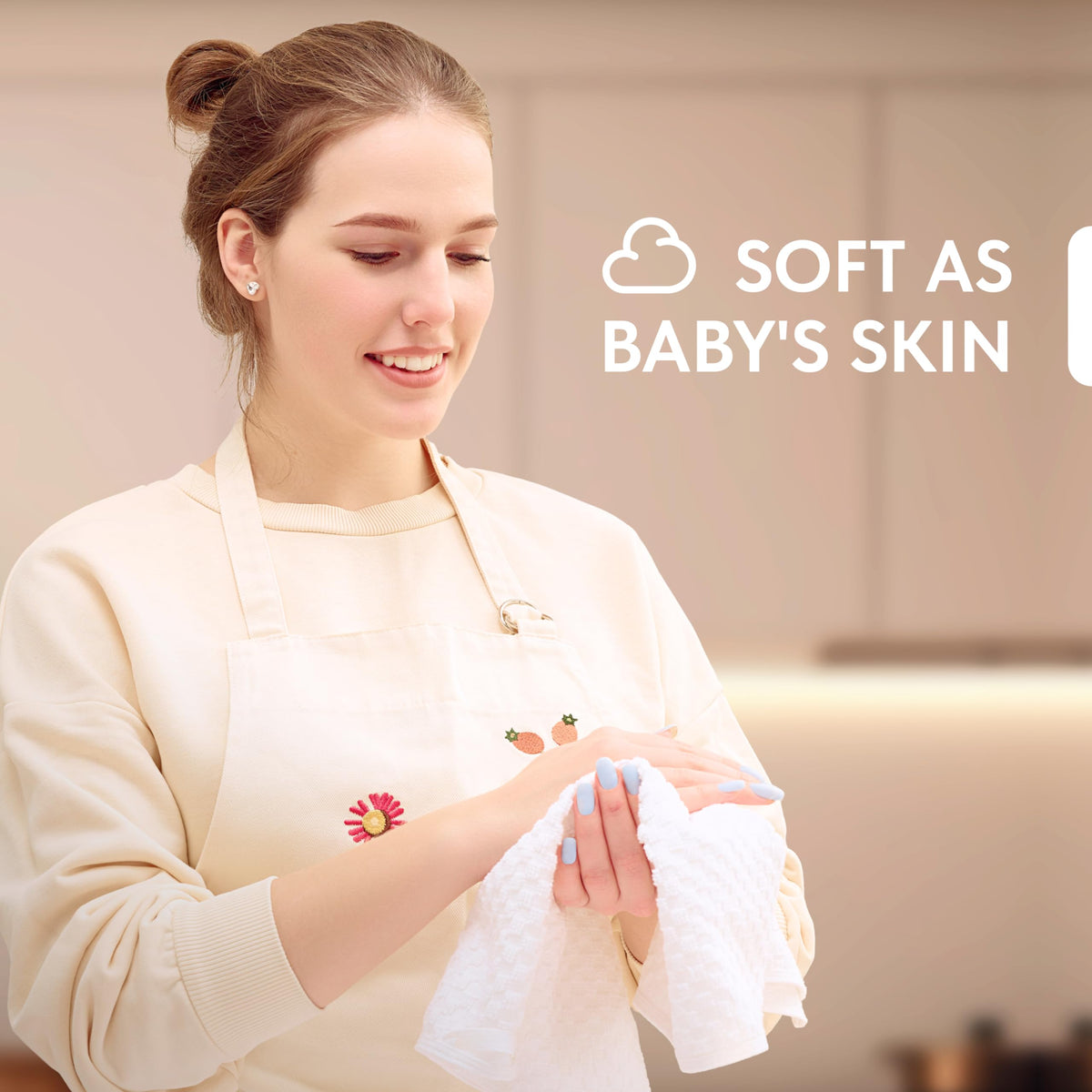 Wealuxe dobby weave towels add timeless style to any kitchen