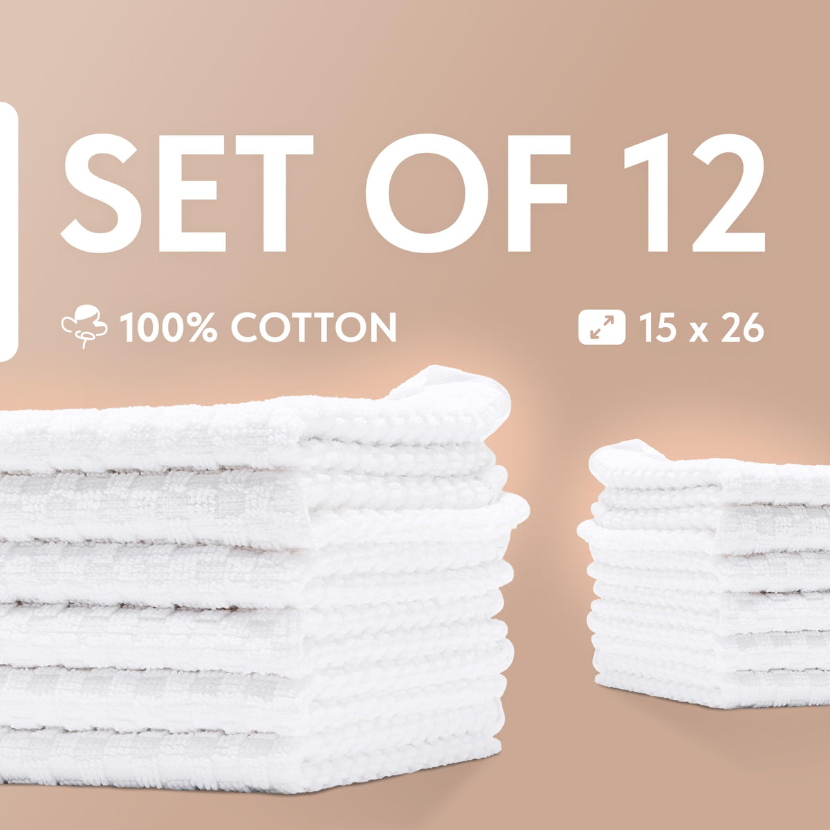 Wealuxe durable cotton towels withstand frequent washing without losing absorbency