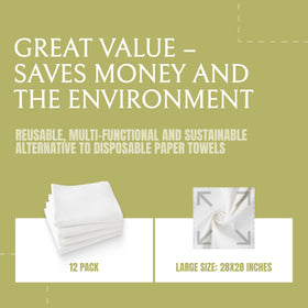 Wealuxe flour sack towels used for bread proofing and gentle drying