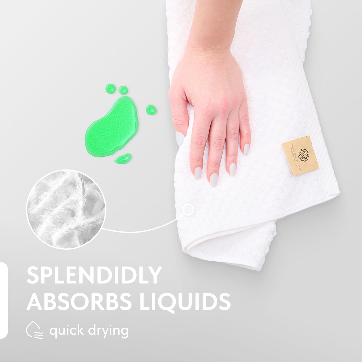 Wealuxe machine washable kitchen towels ideal for daily cleaning