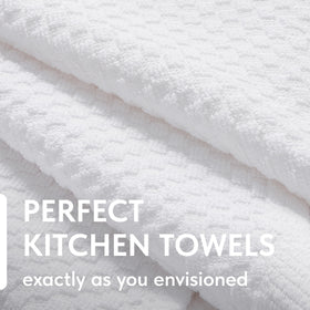 Wealuxe premium 100% cotton dobby weave towels absorb spills