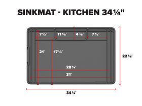 WeatherTech SinkMat non-stick surface cleans easily after spills.