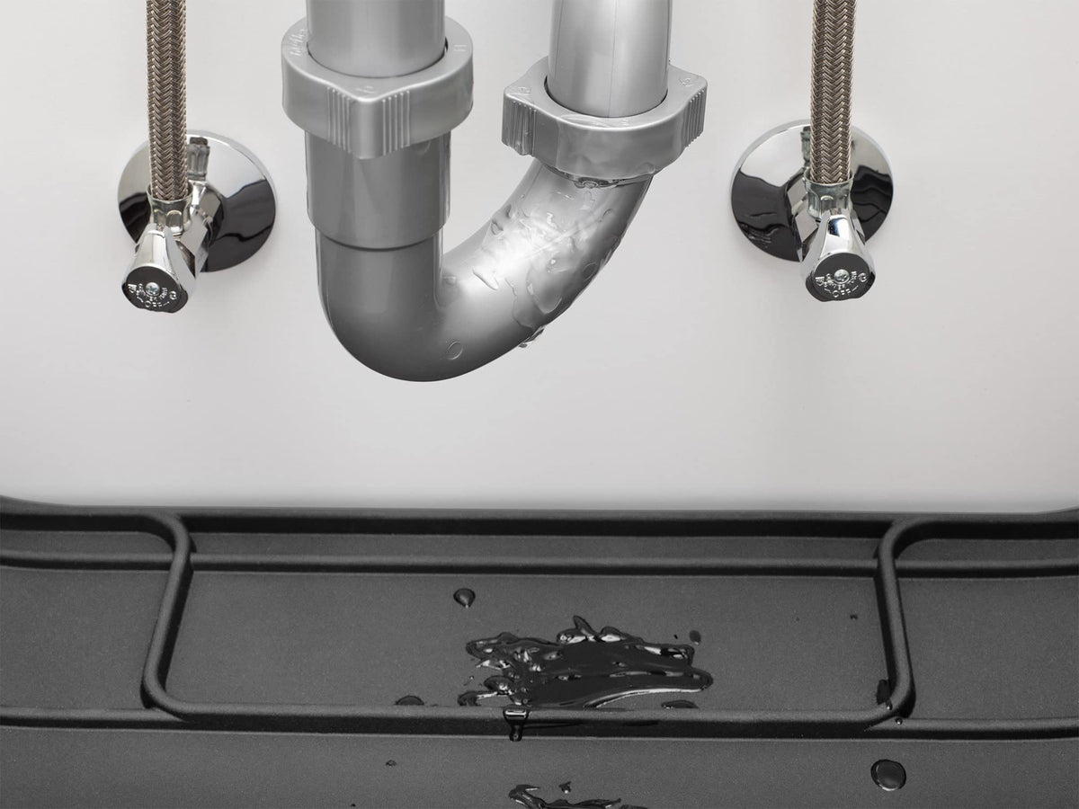WeatherTech SinkMat lifetime-warranty provides long-term cabinet protection.
