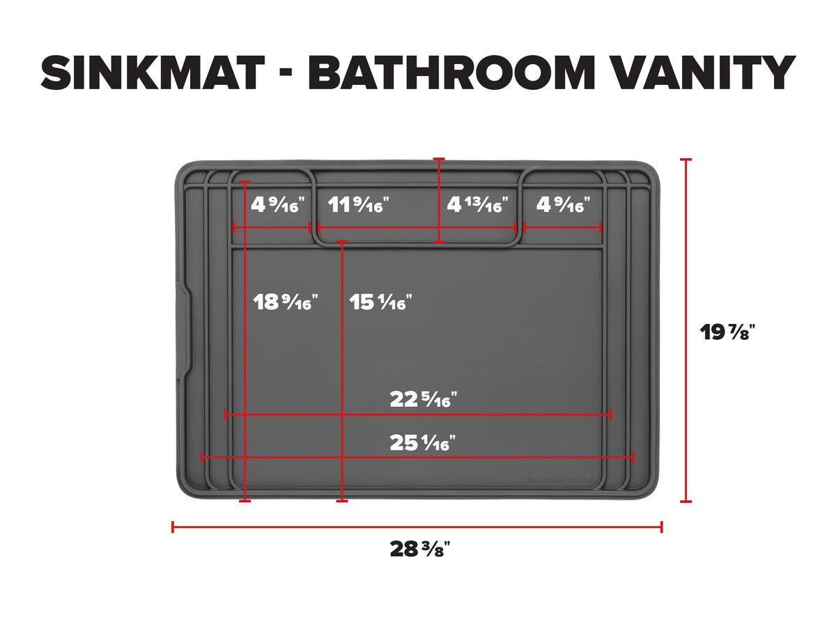 WeatherTech SinkMat non-stick surface makes cleanup easier after spills.